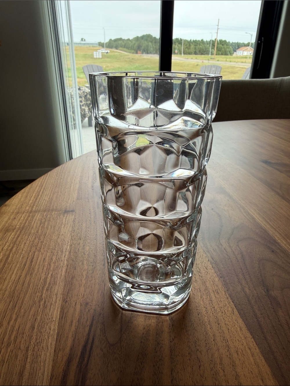 Vintage Luminarc geometric vase made in France